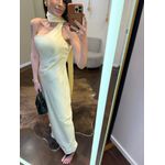 Vestido Cetim Maroca - Amarelo Manteiga