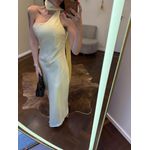 Vestido Cetim Maroca - Amarelo Manteiga