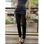 Calça Jeans Mom Black Hotfix 