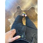 Calça Jeans Mom Black Hotfix 