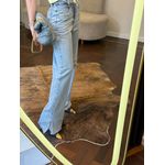 Calça Jeans Wide Leg Abertura Barra Jackie 