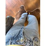 Calça Jeans Wide Leg Abertura Barra Jackie 