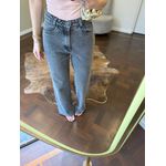 Calça Jeans Wide Black Marmorizada