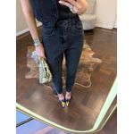 Calça Jeans Mom Black Basic 