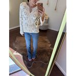 Calça Jeans Luana - Wide Comfy Barra a Fio