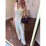 Conjunto Alfaiataria Cora - Amarelo Manteiga 