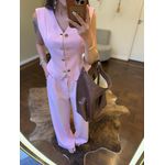 Conjunto Alfaiataria Zurique - Rosa Bebê 