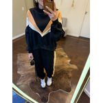 Conjunto Moletom Preto e Cappuccino 