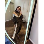 Conjunto Moletom Marrom e Cappuccino 