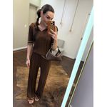 Conjunto Polo Emília - Marrom