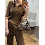 Conjunto Polo Emília - Marrom