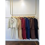 Conjunto Alfaiataria Lya - Azul Marinho 