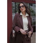 Conjunto Alfaiataria Lya - Marrom 