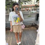 Saia Balonê Fluit - Creme