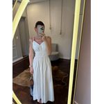  Vestido Tricoline Alça Gaspar 