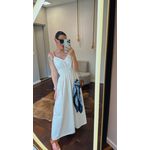  Vestido Tricoline Alça Gaspar 