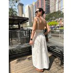  Vestido Tricoline Alça Gaspar 