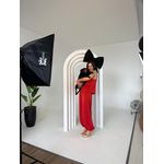 Conjunto Acetinado Betina - Vermelho