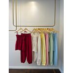 Conjunto Capri Lastex Marrant - Vermelho