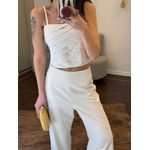 Conjunto Alfaiataria Martina - Off White