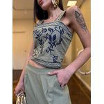 Conjunto Alfaiataria Bordado Olympia - Matcha 