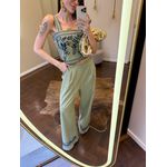 Conjunto Alfaiataria Bordado Olympia - Matcha 