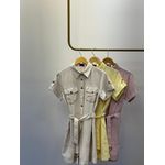 Macaquinho Alfaiataria Estética Utilitária - Amarelo Manteiga