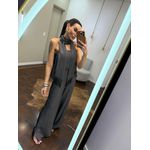 Macacão Echarpe Multi-Formas - Cinza Chumbo 