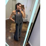 Macacão Echarpe Multi-Formas - Cinza Chumbo 