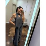 Macacão Echarpe Multi-Formas - Cinza Chumbo 