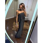 Macacão Echarpe Multi-Formas - Cinza Chumbo 