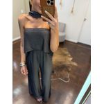 Macacão Echarpe Multi-Formas - Cinza Chumbo 