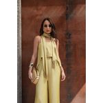 Macacão Echarpe Multi-Formas - Mostarda