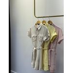 Macaquinho Alfaiataria Estética Utilitária - Amarelo Manteiga