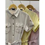 Macaquinho Alfaiataria Estética Utilitária - Amarelo Manteiga