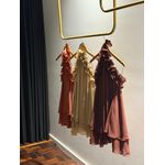 Vestido Chiffon Amarração Pescoço 