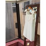  Vestido Curto Alfaiataria Laço Largo Alça