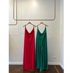 Vestido Decote V Costas Mirabela - Vermelho