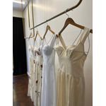 Vestido Linho Meia-Taça Bordado