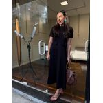 Vestido 100% Algodão Bolsos Elegance - Cor Telha 