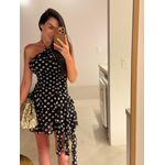 Vestido Poá Curto Patacho 