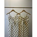 Vestido Chiffon Calm Poá - Creme 