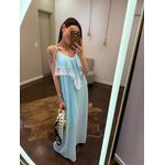 Vestido Chiffon Calm - Azul Bebê