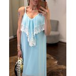 Vestido Chiffon Calm - Azul Bebê