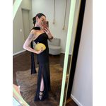 Vestido Tomara que Caia Echarpe Vicky - Preto 