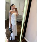 Vestido Tomara que Caia Echarpe Vicky - Branco
