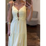 Vestido Heloísa - Amarelo Manteiga