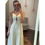 Vestido Heloísa - Amarelo Manteiga