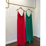 Vestido Decote V Costas Mirabela - Vermelho