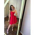 Vestido Curto Alfaiataria Laço 